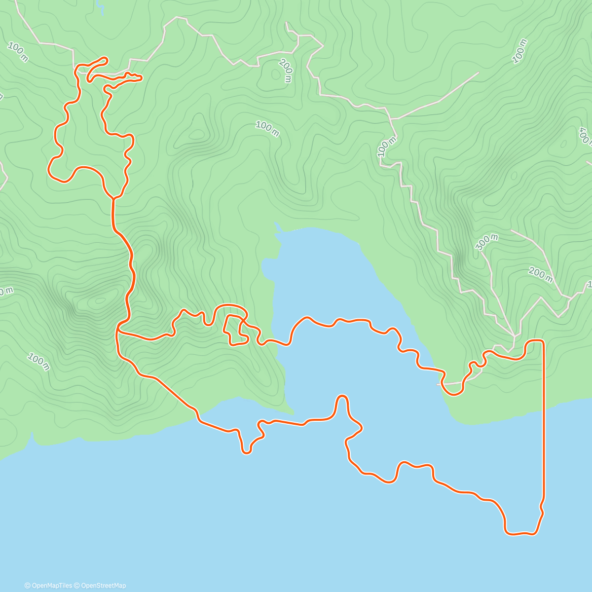 Map of the activity, Zwift - Pacing #2 on Mayan 8 in Watopia