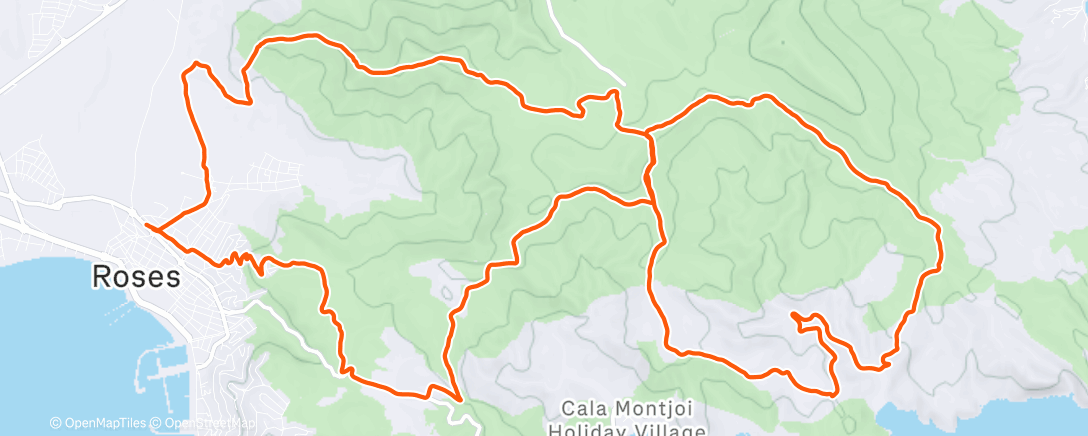 Map of the activity, Vuelta ciclística por la mañana