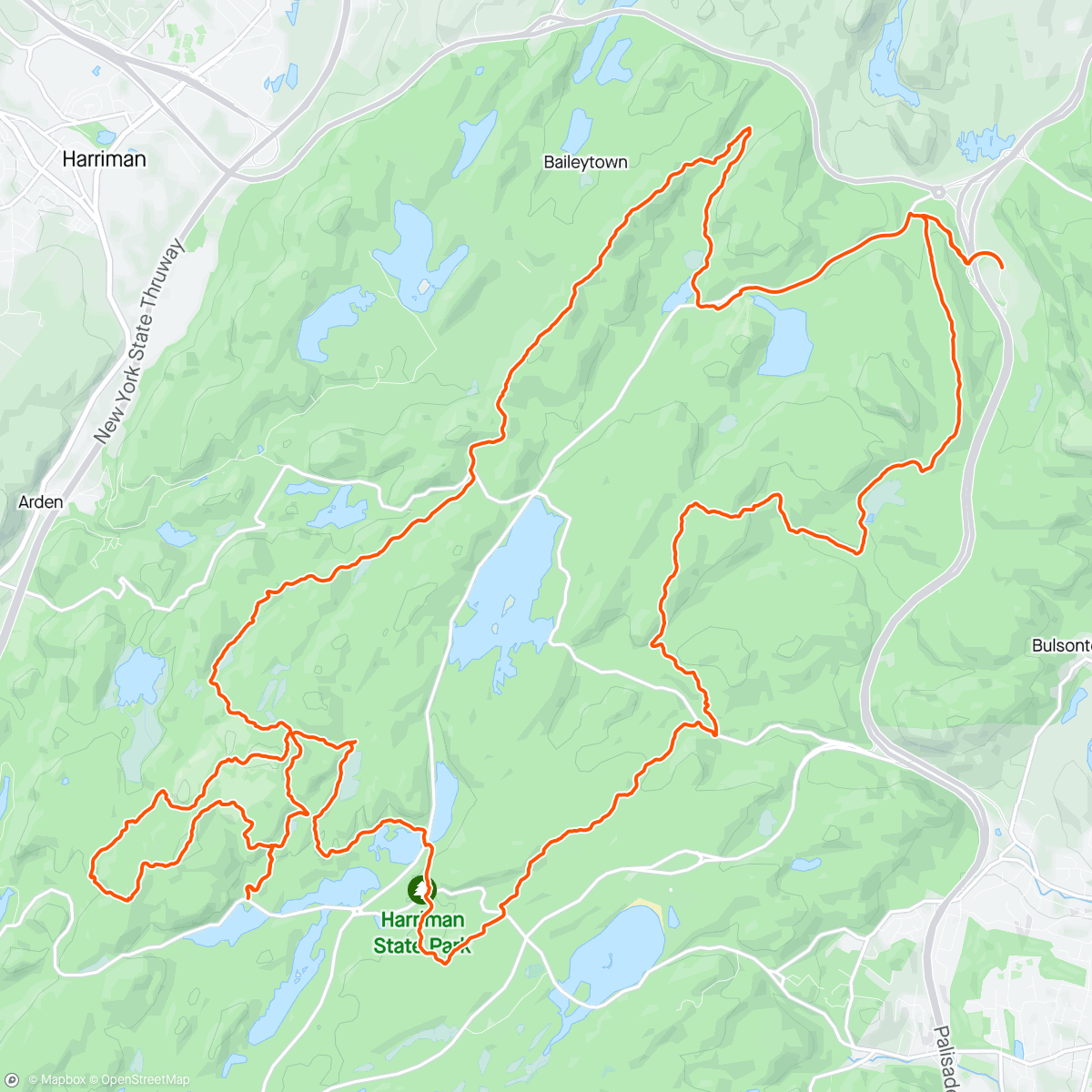 Map of the activity, Spartan trail event ! 50k boulders OMG Bear 🐻 Mountain NY