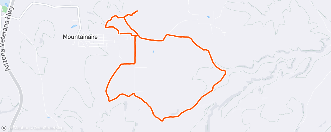 Map of the activity, Morning Run