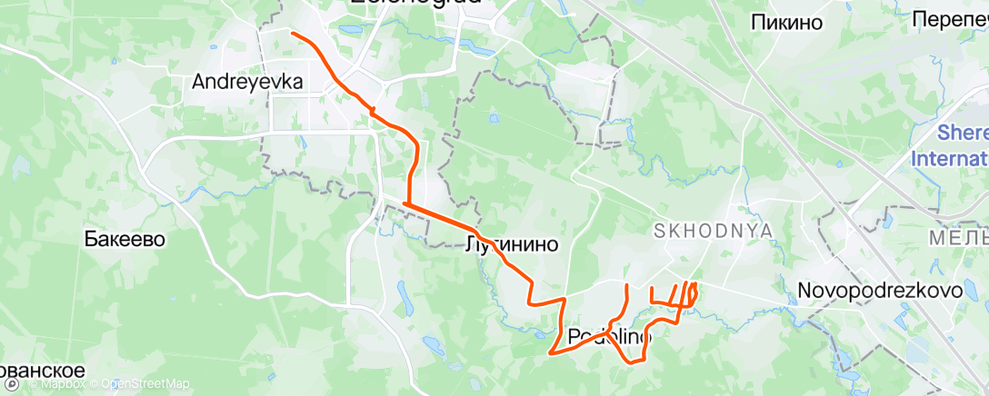 Map of the activity, Весенние вилы