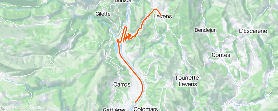 Mappa dell'attività Vélo du midi