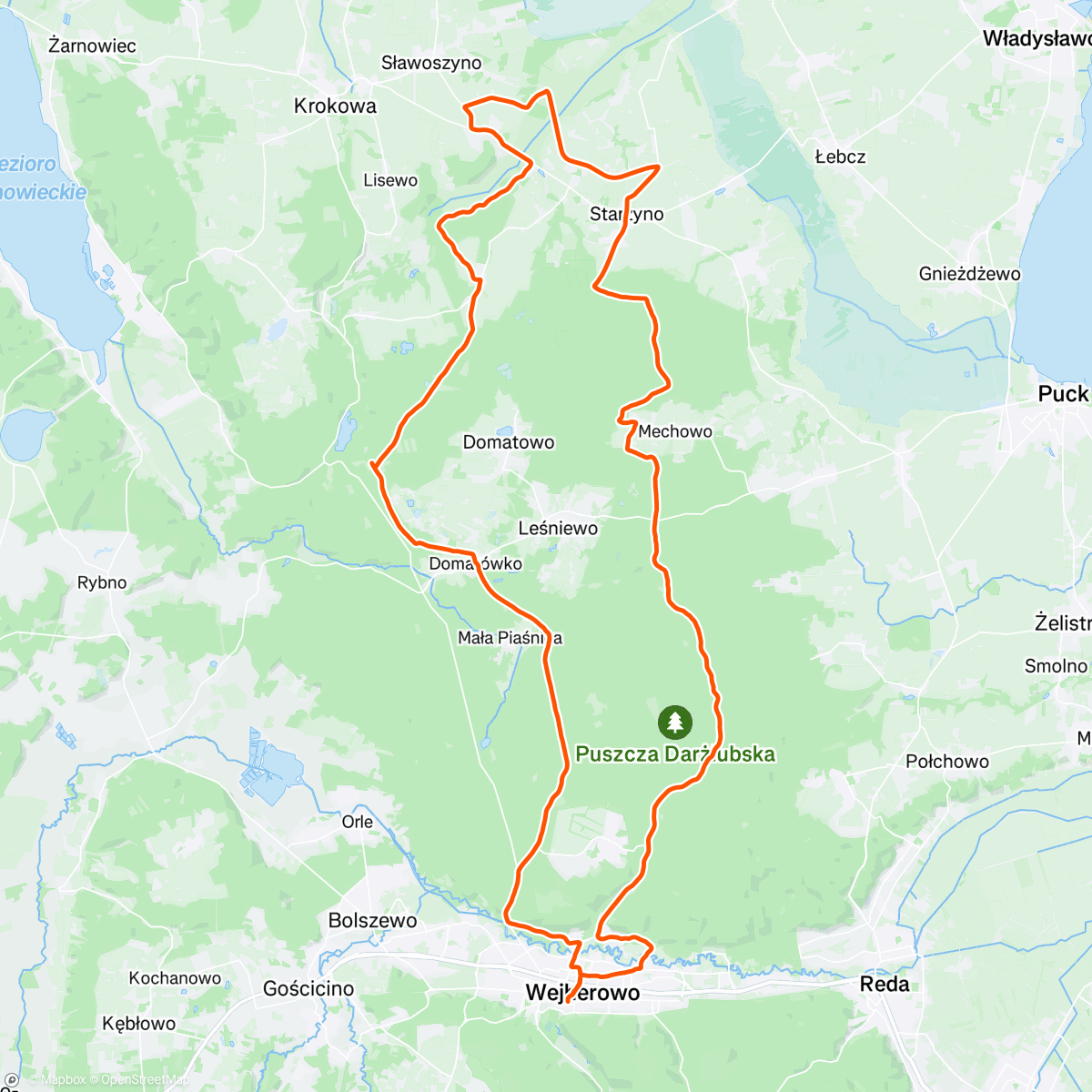 Mapa da atividade, Lunch Ride