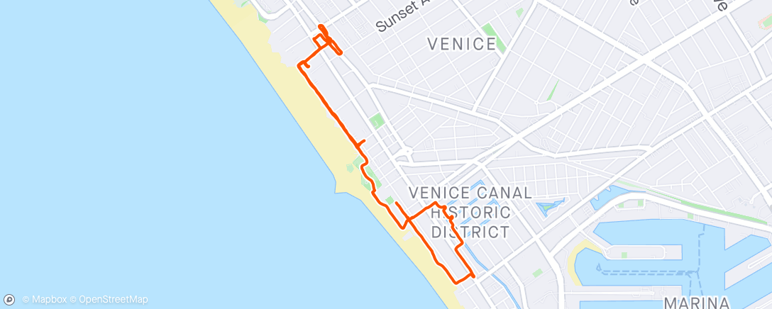 Map of the activity, I’ve moved to Venice.
