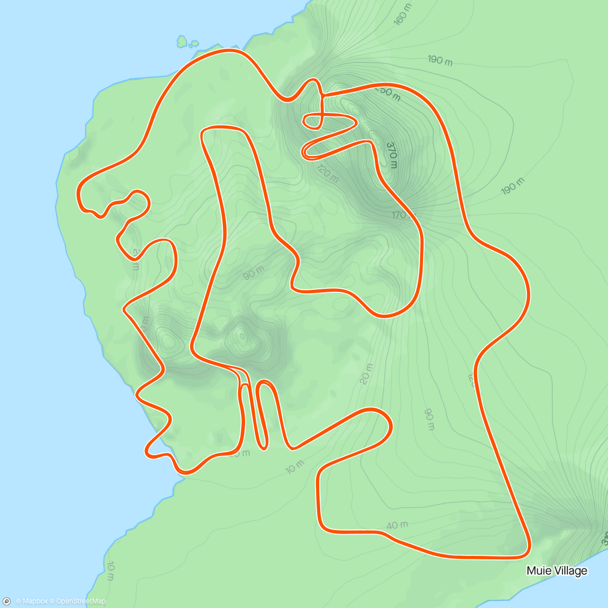 Map of the activity, Zwift 4