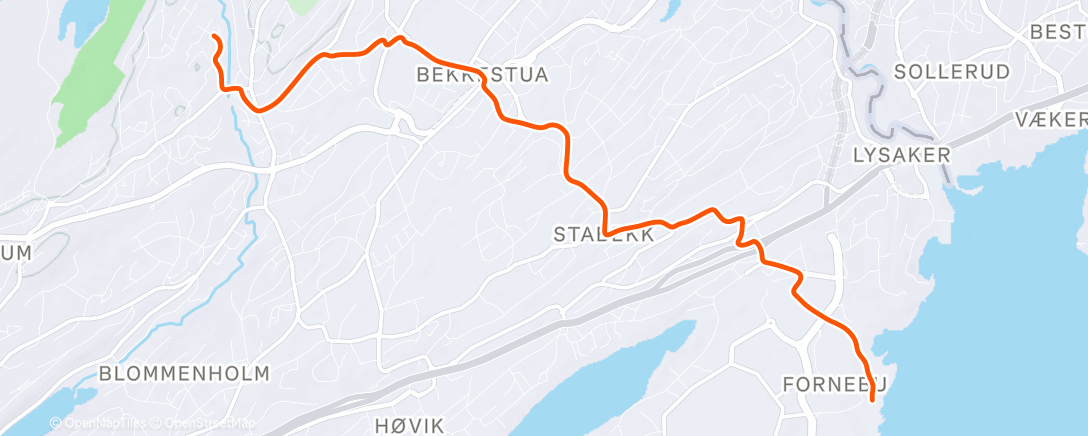 Map of the activity, Morning Ride