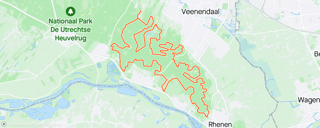Mapa da atividade, Ochtendsessie trailrunning