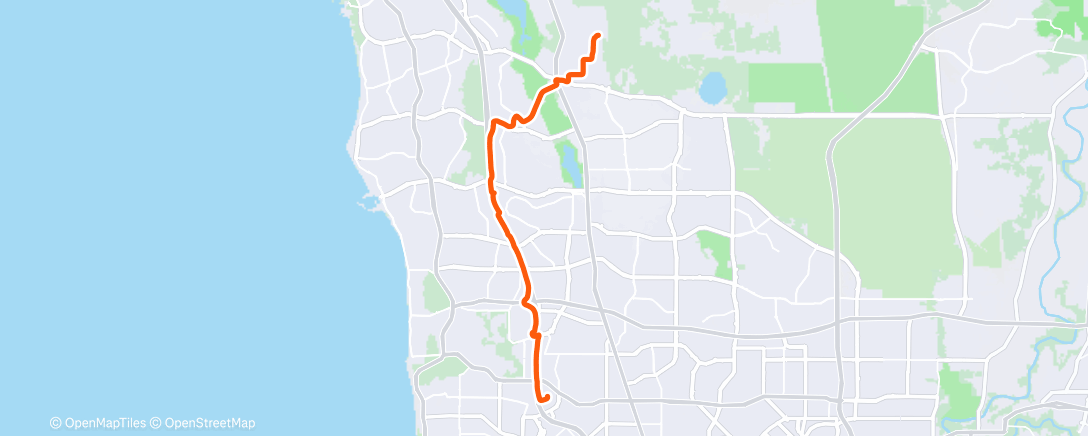 Map of the activity, Afternoon Ride