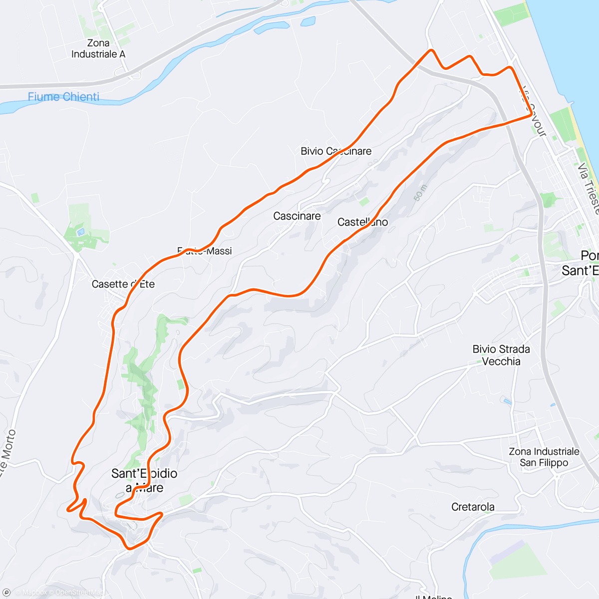 Map of the activity, Circuito castellano 1º 😜 grande HG cycling team