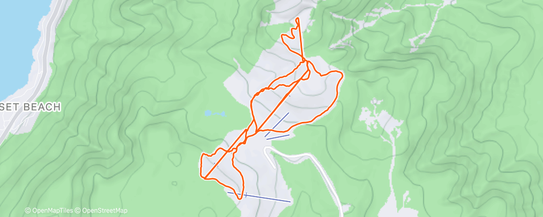 Map of the activity, Meditative! Low visibility can be different kinda fun