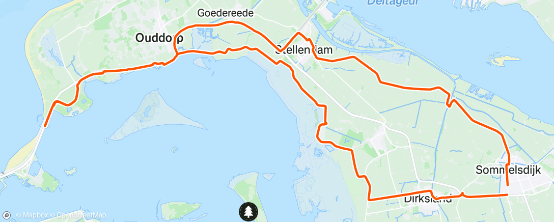 Map of the activity, Interval - 4x 8', 2' herstel