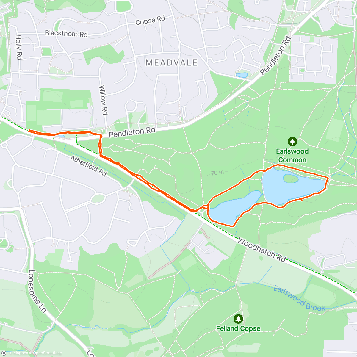 Mapa da atividade, Morning walk….