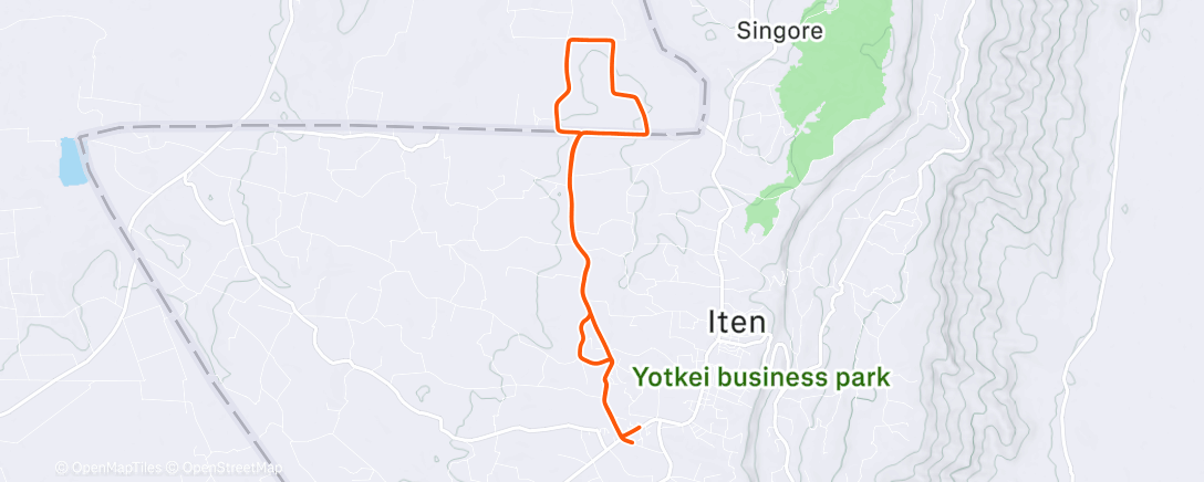 Карта физической активности (Morning Run)