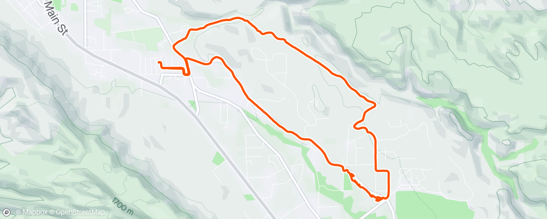 Map of the activity, Pre-work Disco DH lap.