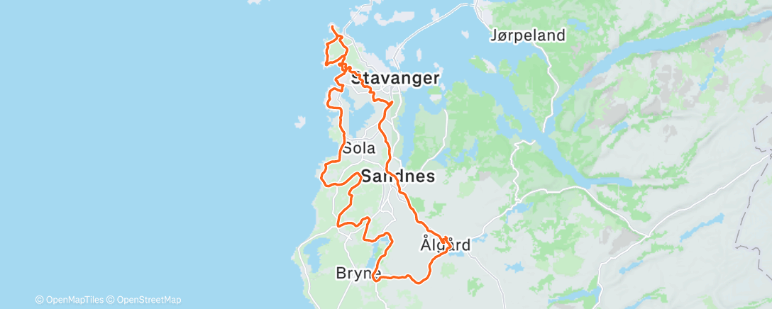 Map of the activity, Morning Ride