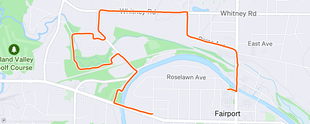 Map of the activity, Village Loop