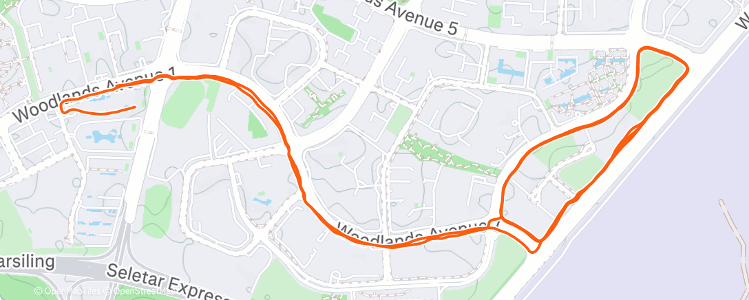 Map of the activity, 33 min at 4:20