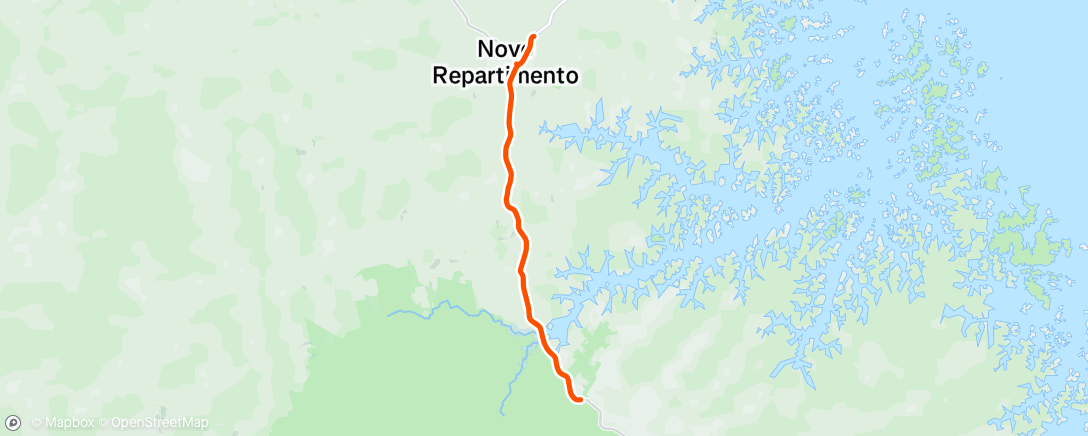 Map of the activity, Pedalada da tarde