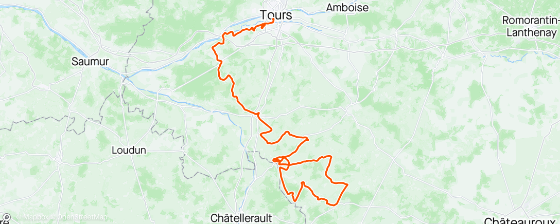 Map of the activity, la roue tourangelle
