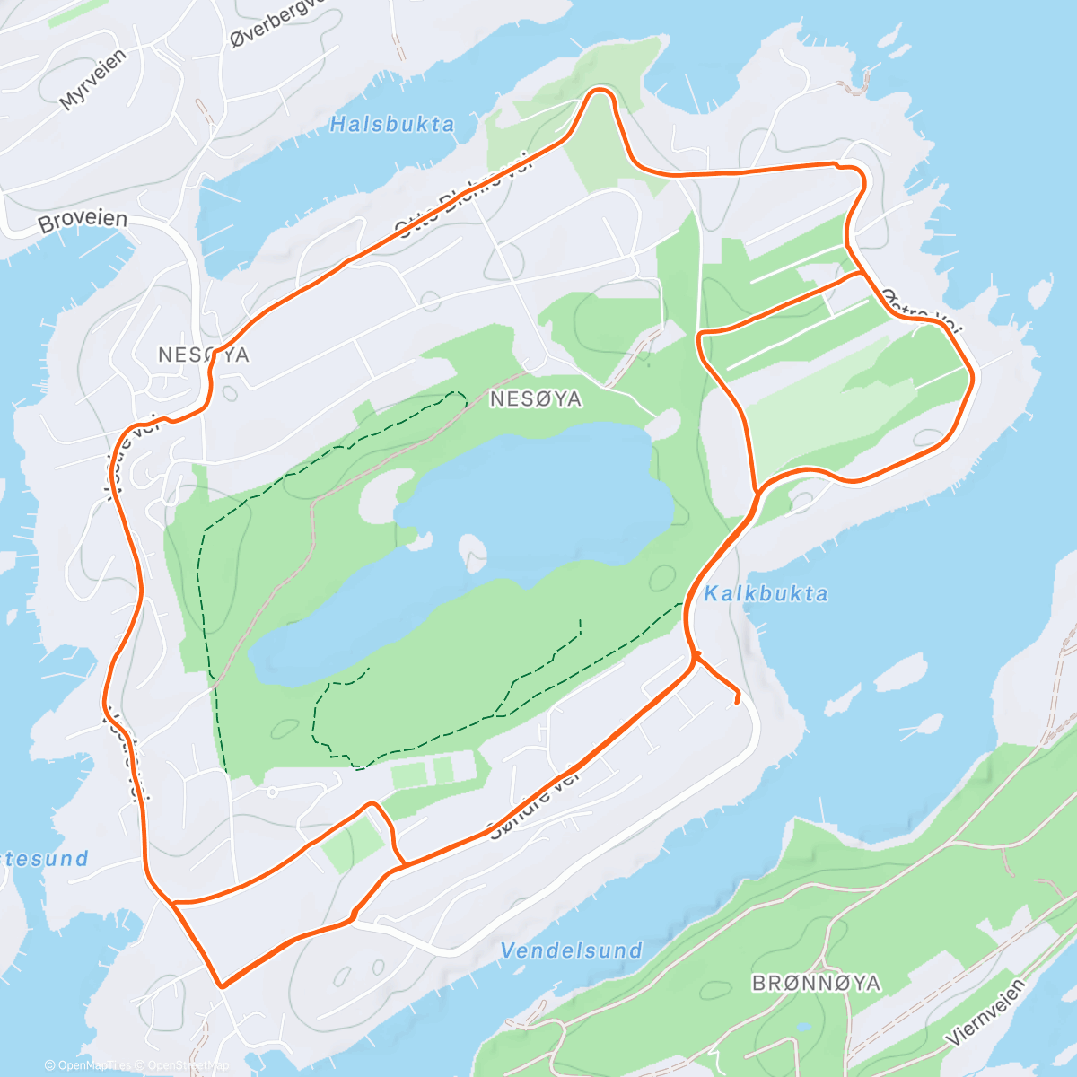 Map of the activity, Stroller Lunch Run