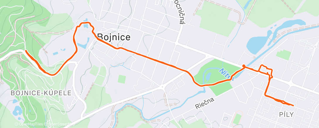 Карта физической активности (Afternoon Run)