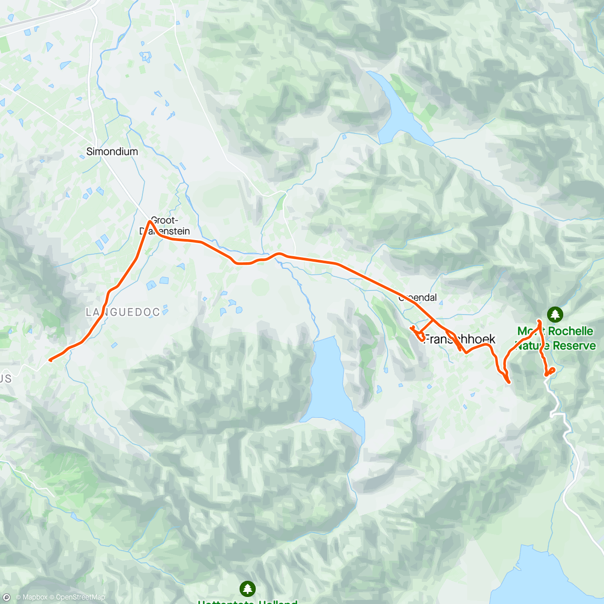 Map of the activity, Chamonix ride