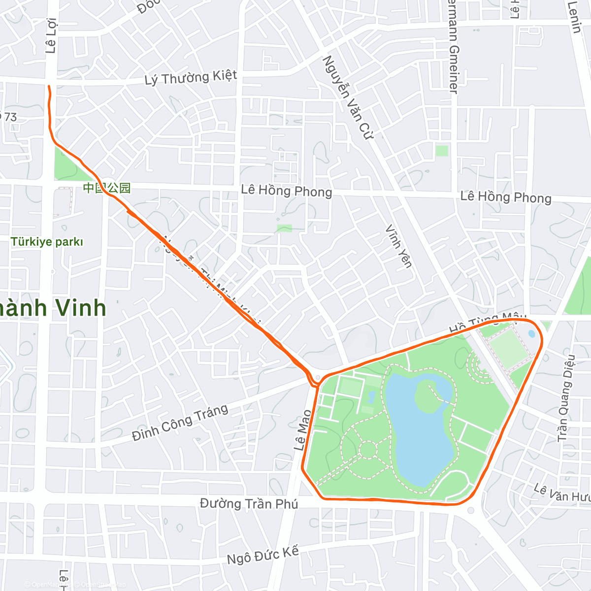 Map of the activity, To. Vinh
