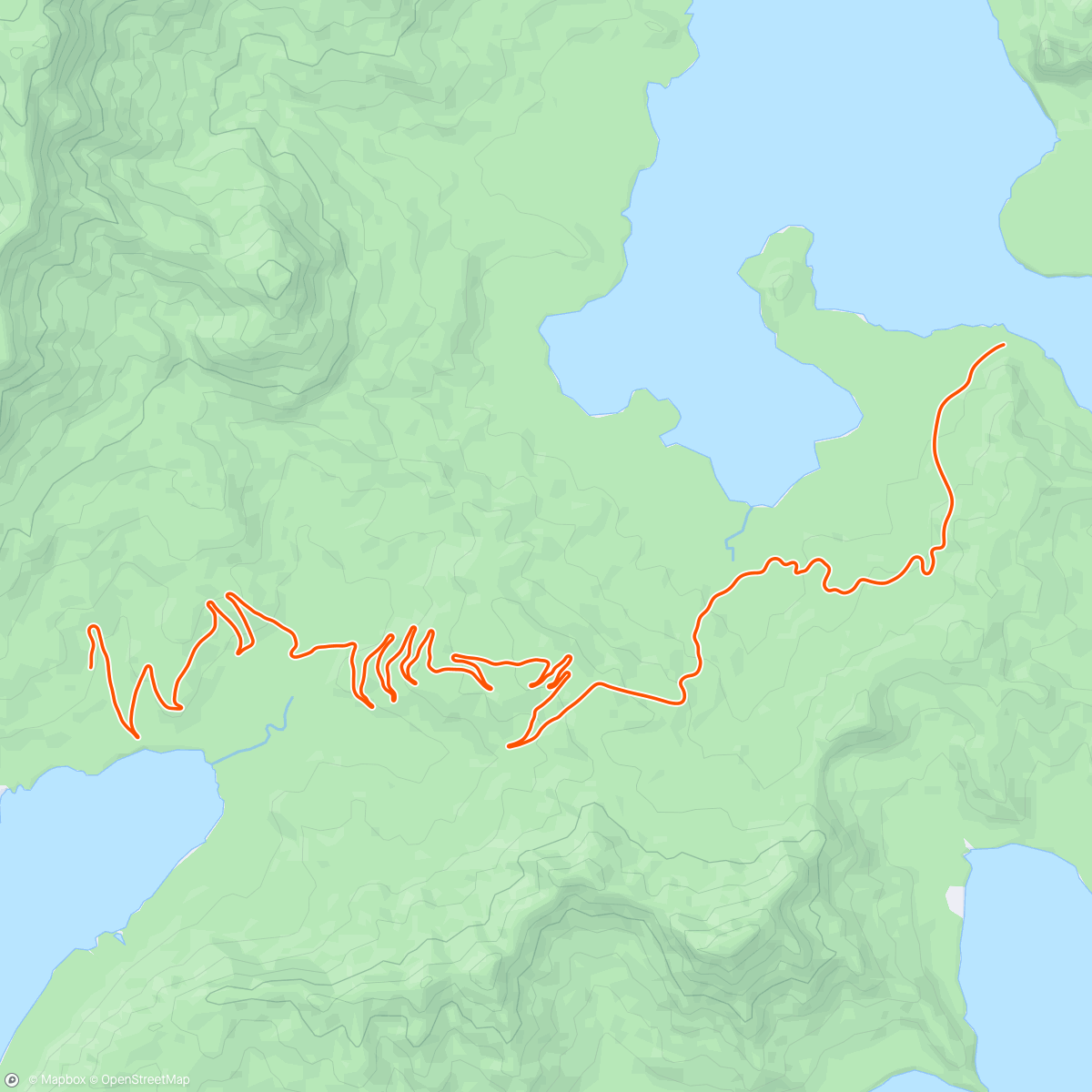 Map of the activity, Zwift - Road to Sky in Watopia