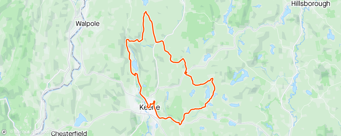 Map of the activity, New bike day (thanks AJ and West Hill crew)