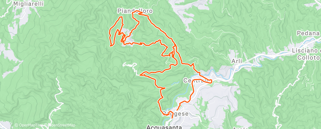 Map of the activity, Morning Ride