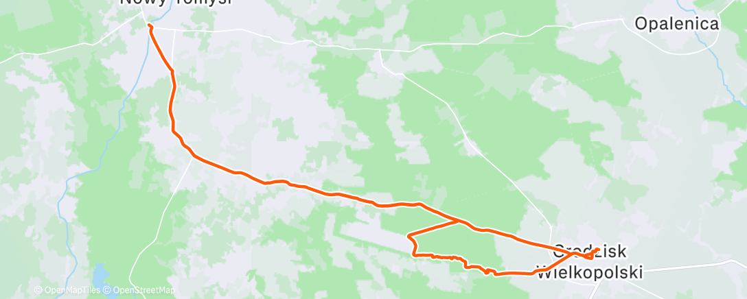 Map of the activity, Morning Ride