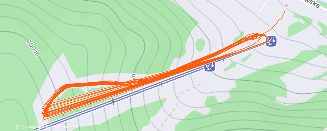 Map of the activity, Evening Alpine Ski