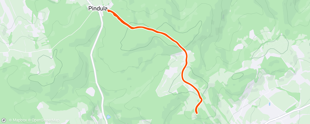 Map of the activity, Rychlovka na Pinduli