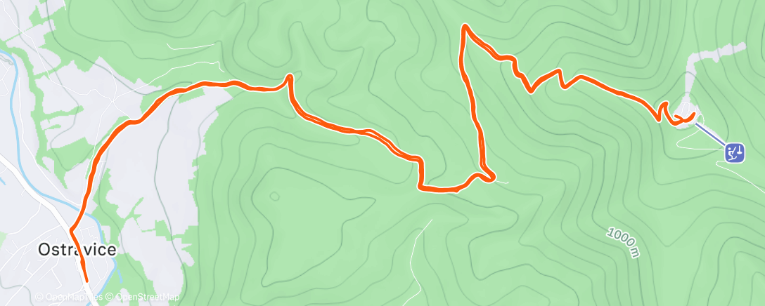 Map of the activity, Lysá hora 🫶