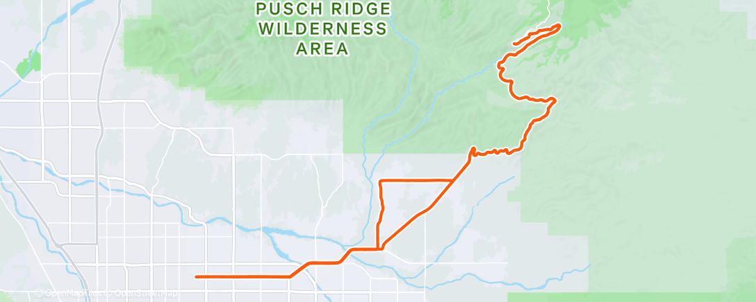 Map of the activity, Morning Ride