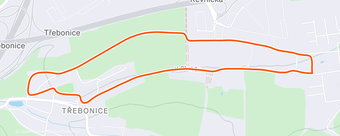 Map of the activity, Morning Run