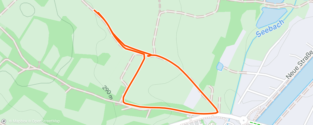 Map of the activity, Einlaufen