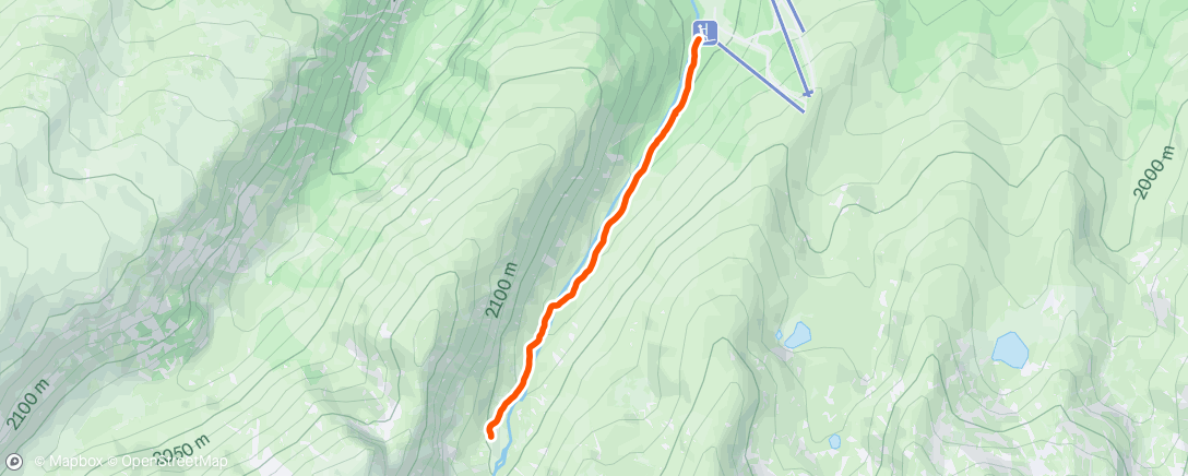 Map of the activity, Afternoon Hike