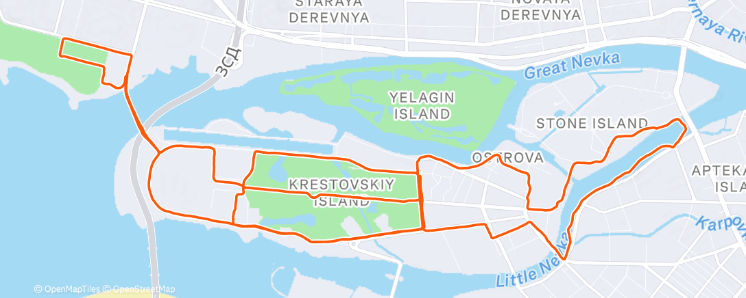 Карта физической активности (Утренний забег)