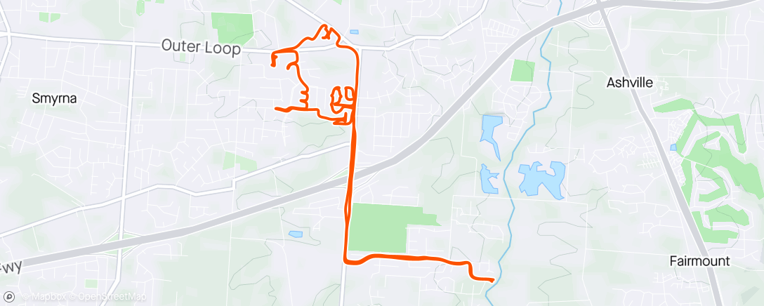 Map of the activity, Filling in a few random streets I missed close to home