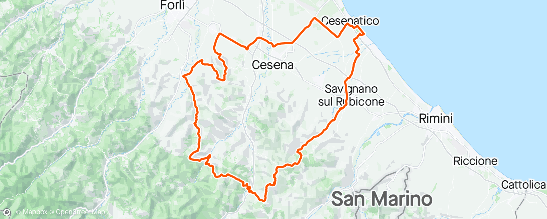 Map of the activity, ☀️NOVE COLLI☀️