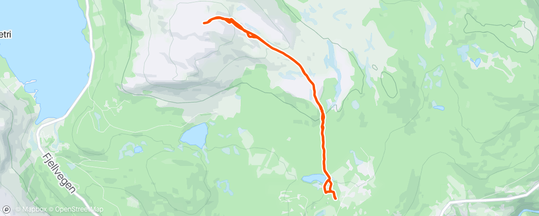 Mapa de la actividad (Gråhø)