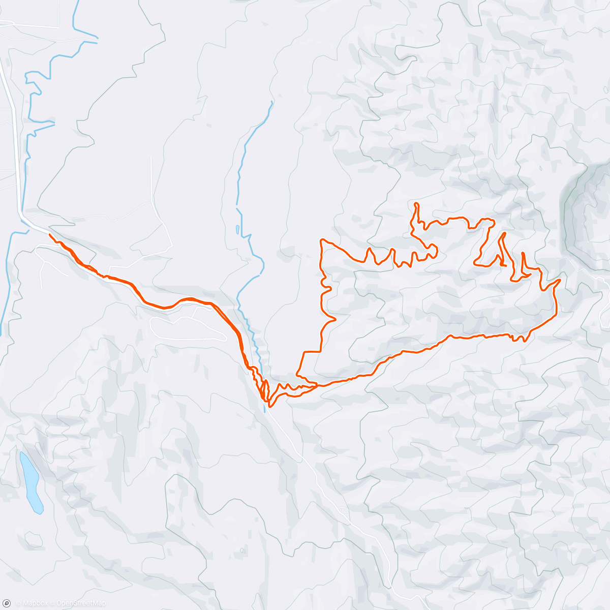 Map of the activity, Lunch Mountain Bike Ride