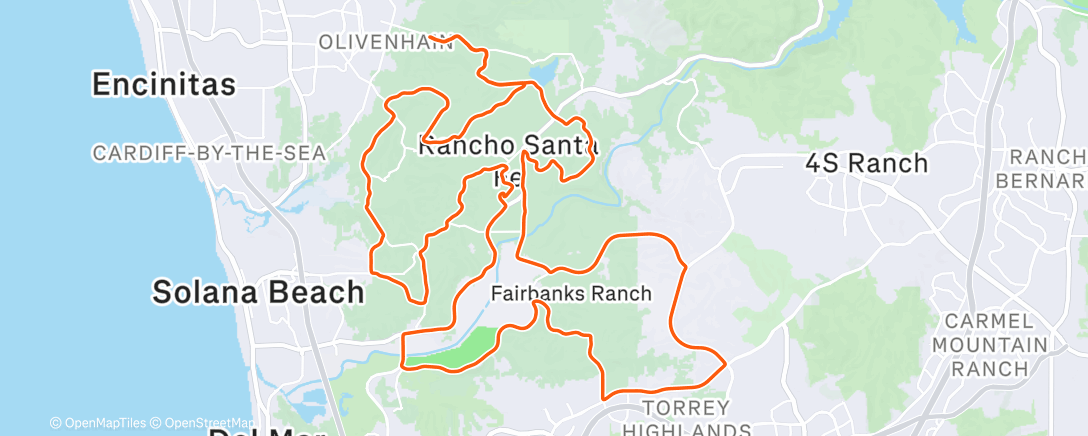Map of the activity, Sunny & Tired