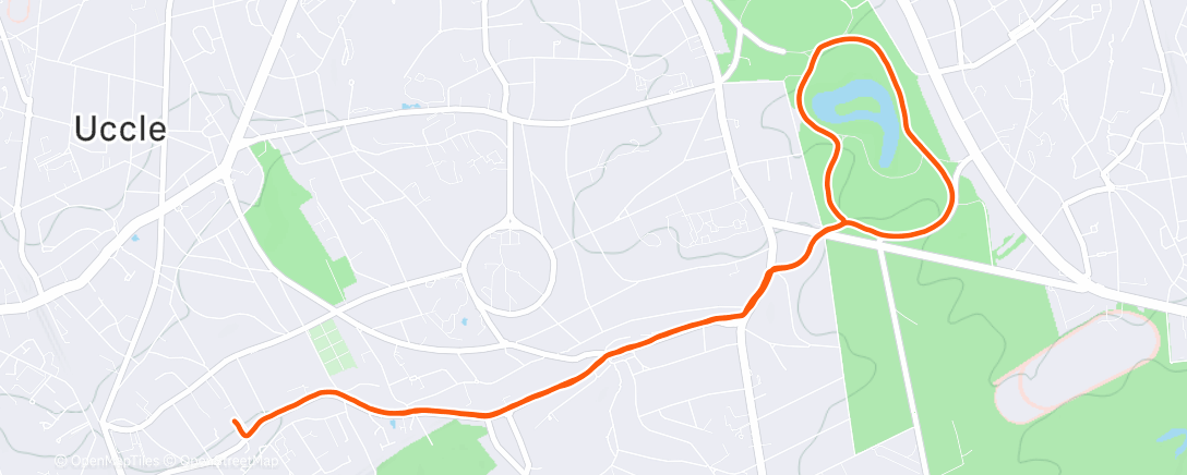 Map of the activity, The daily run ( day 325 of 325 ): check and check-out 🏁