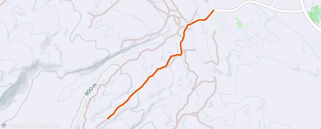 Map of the activity, Half Morning Hike