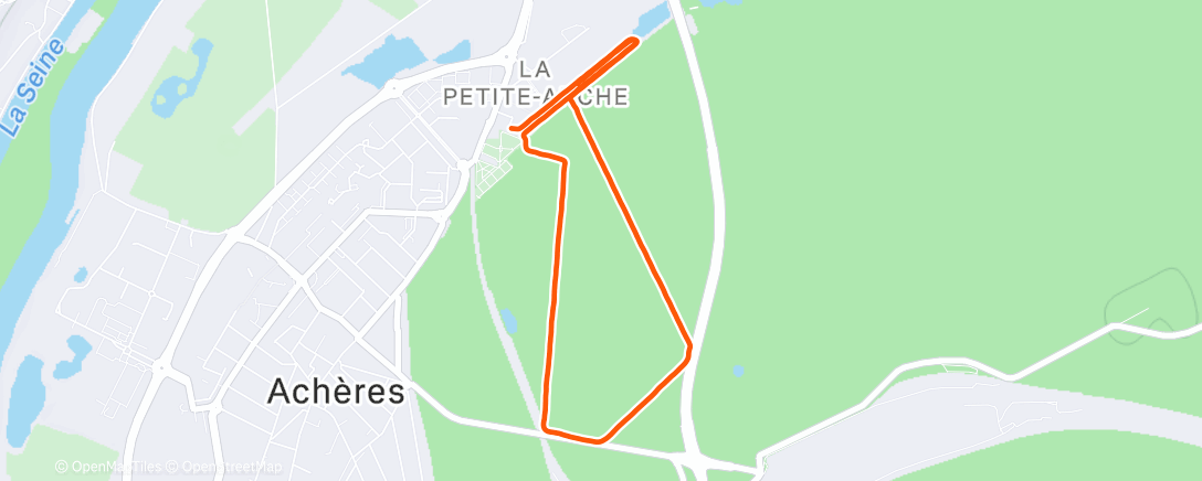 Map of the activity, Premier run de l'année