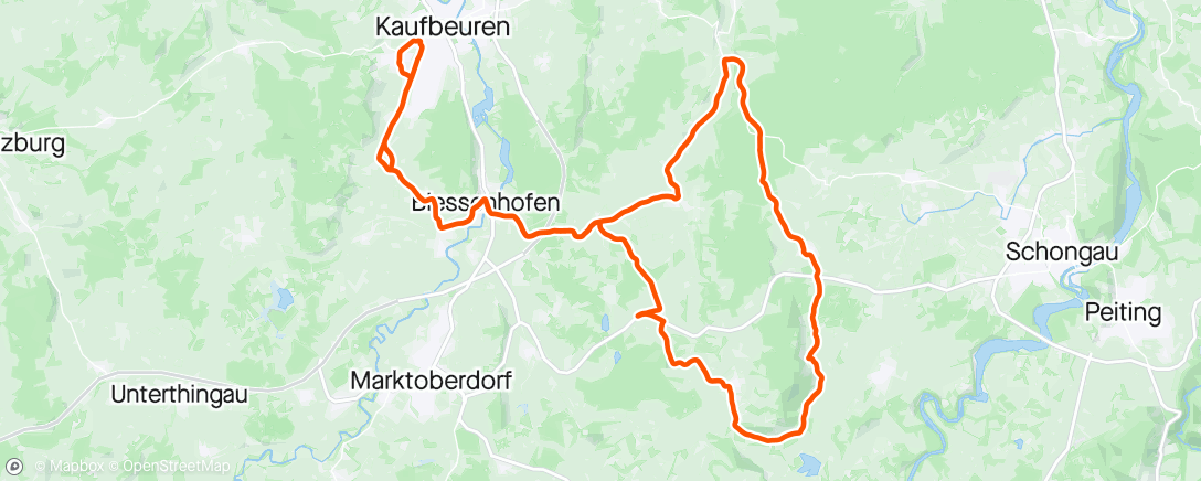 Mapa de la actividad (E-Bike-Fahrt zur Mittagszeit)