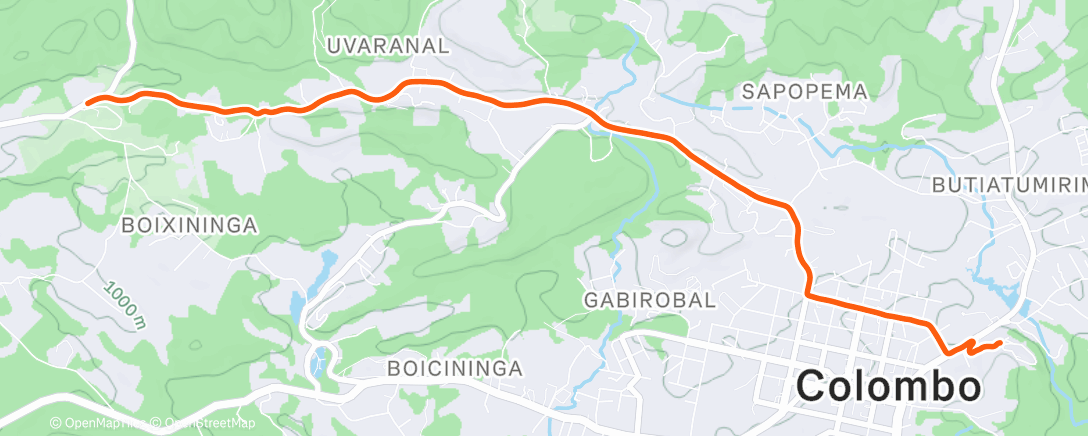 Map of the activity, Tarde Ciclismo