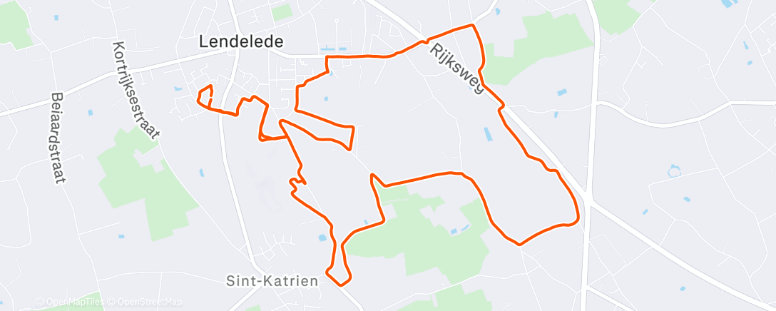 Map of the activity, Door West Vlaamse velden